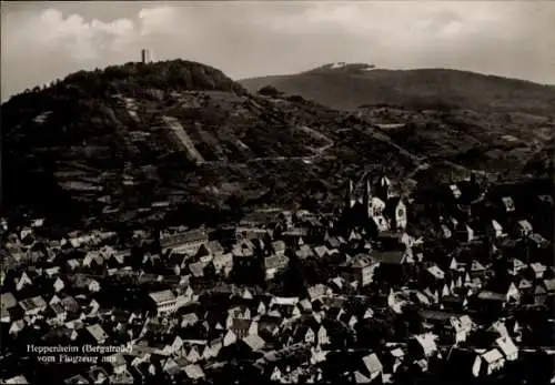 Ak Heppenheim an der Bergstraße, Fliegeraufnahme