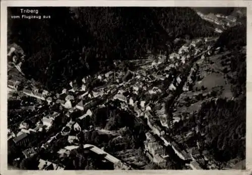 Ak Triberg im Schwarzwald, Fliegeraufnahme