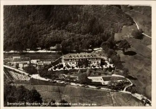 Ak Nordrach im Schwarzwald Baden, Fliegeraufnahme