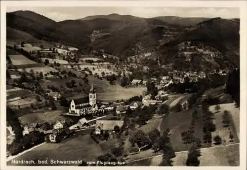 Ak Nordrach im Schwarzwald Baden, Fliegeraufnahme