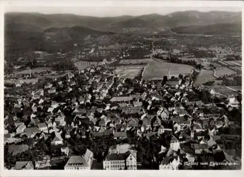 Ak Achern in Baden Schwarzwald, Fliegeraufnahme