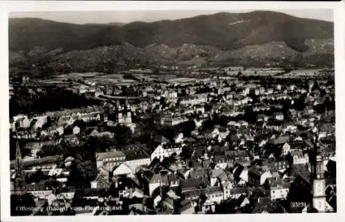 Ak Offenburg in Baden Schwarzwald, Fliegeraufnahme