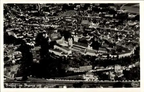 Ak Greising Deggendorf im Bayerischen Wald Niederbayern, Fliegeraufnahme