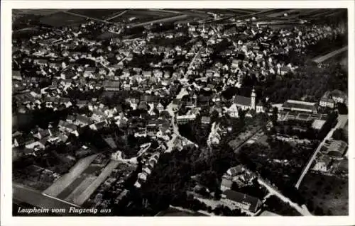 Ak Laupheim in Oberschwaben, Fliegeraufnahme