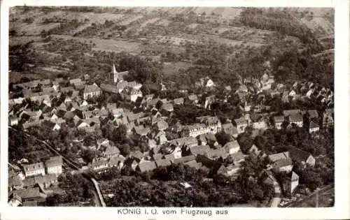 Ak Bad König im Odenwald Hessen, Fliegeraufnahme