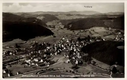 Ak Lenzkirch im Schwarzwald, Fliegeraufnahme, Feldberg