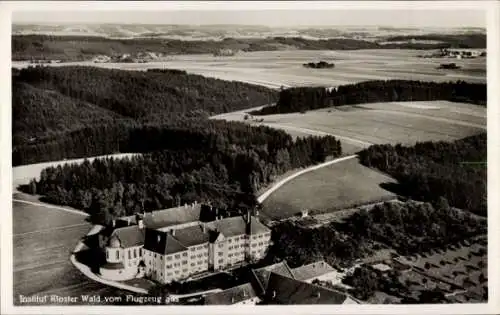 Ak Wald Hohenzollern, Kloster Wald, Fliegeraufnahme