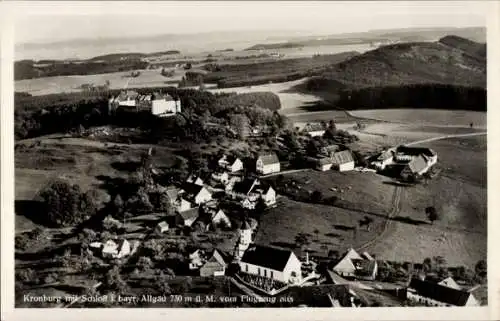 Ak Kronburg Unterallgäu, Fliegeraufnahme