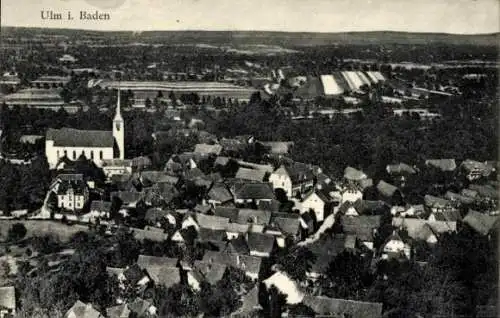 Ak Ulm in Baden Renchen Schwarzwald, Fliegeraufnahme