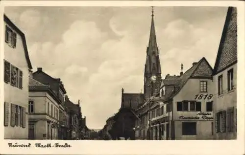 Ak Neuwied am Rhein, Marktstraße