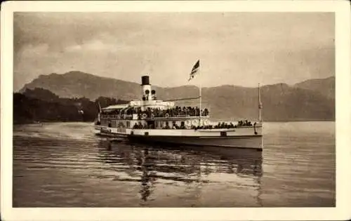 Ak Vierwaldstättersee, Salondampfer Germania