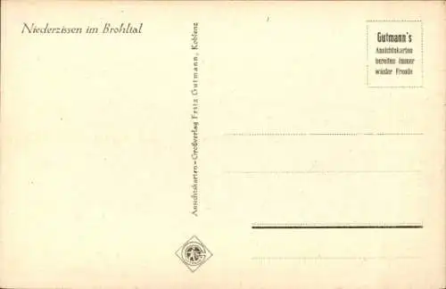 Ak Niederzissen in Rheinland Pfalz, Ort im Brohltal