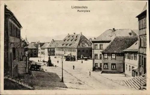 Ak Lichtenfels am Main Oberfranken, Marktplatz