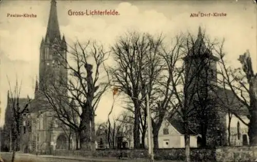 Ak Berlin Steglitz Groß Lichterfelde, Alte Dorf-Kirche