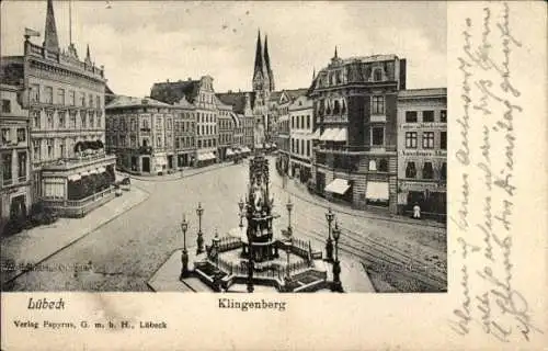 Ak Hansestadt Lübeck, Klingenberg