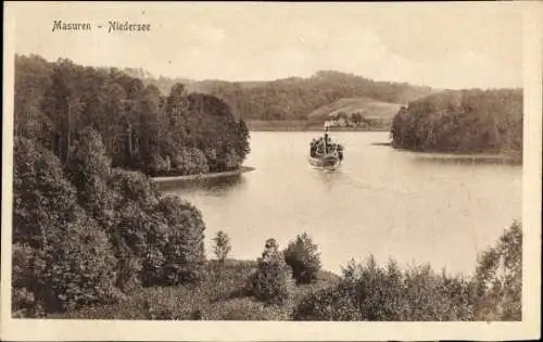 Ak Mazury Masuren Ostpreußen, Niedersee, Nidzkie See