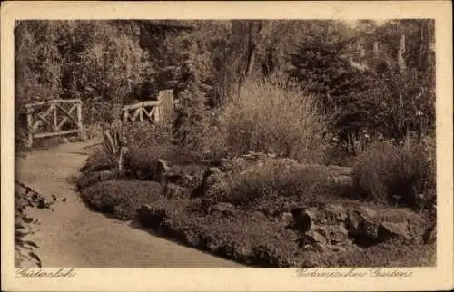 Ak Gütersloh in Westfalen, Botanischer Garten