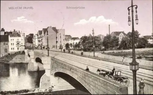 Ak Mülheim an der Ruhr, Schlossbrücke