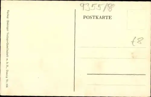 Ak Gdańsk Danzig, Gesamtansicht, Blick vom Bischofsberg