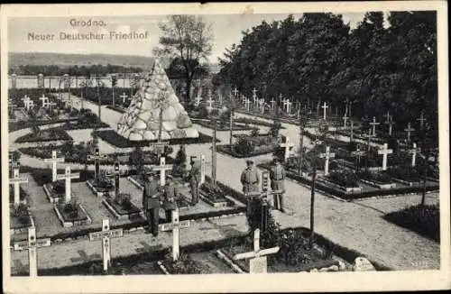 Ak Hrodna Grodno Weißrussland, Neuer Deutscher Friedhof