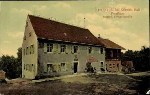 Ak Hessental Schwäbisch Hall in Württemberg, Forsthaus Einkorn