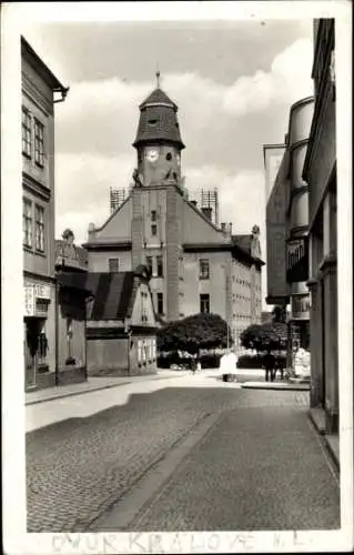 Ak Dvůr Králové nad Labem Königinhof Region Königgrätz, Straßenpartie