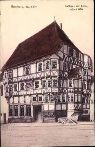 Ak Homberg an der Efze Hessen, Gasthaus zur Krone