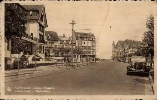 Ak Zoute Knokke Heist Westflandern, Avenue Elisabeth