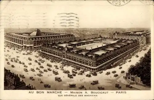 Ak Paris I Louvre, Vue generale des Magasins, Au bon Marche, Maison A. Boucicaut