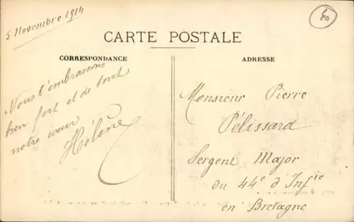 Ak Ay Marne, Campagne 1914, Bataille de la Marne, Une pointe d'avant-poste