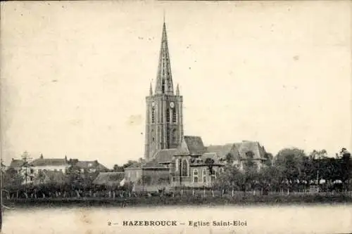 Ak Hazebrouck Nord, Kirche St. Eloi