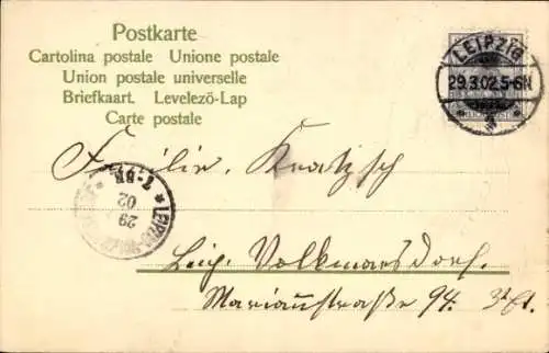 Präge Ak Glückwunsch Ostern, Osterhase