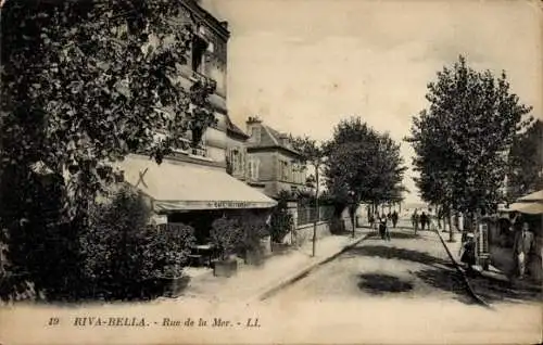 Ak Ouistreham Riva Bella Calvados, Rue de la Mer