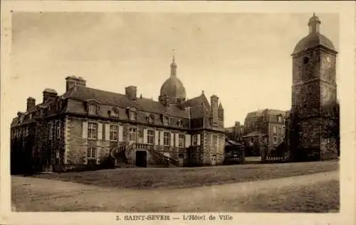 Ak Saint Sever Landes, Hotel de Ville