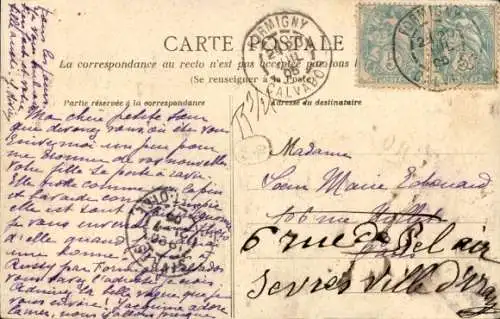 Ak Port en Bessin Calvados, La tempete du fevrier 1905, Sturm, Brandungswelle