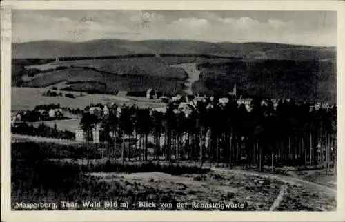 Ak Masserberg in Thüringen, Panorama, Blick von der Rennsteig-Warte