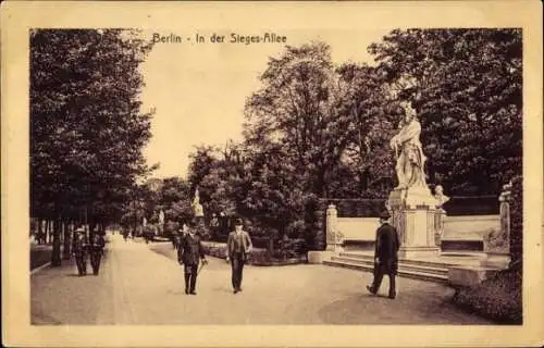 Ak Berlin Tiergarten, Siegesallee, Denkmal