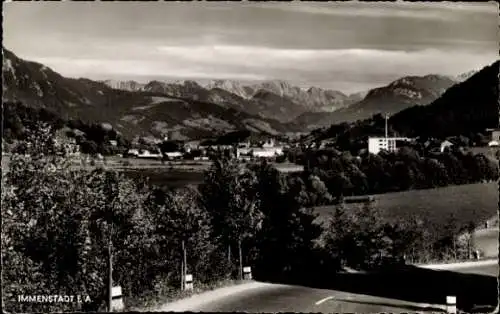 Ak Immenstadt im Allgäu Schwaben, Teilansicht