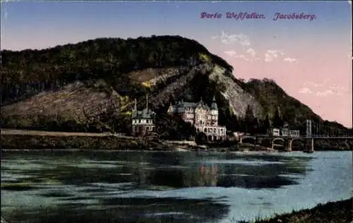 Ak Porta Westfalica an der Weser, Jacobsberg, Kurhaus Hotel Kaiserhof