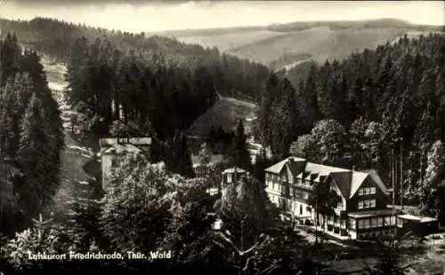 Ak Friedrichroda im Thüringer Wald, Teilansicht