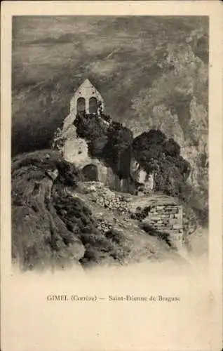 Ak Gimel les Cascades Corrèze, Saint-Etienne de Braguse