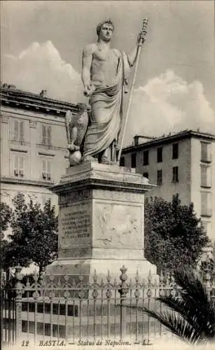 Ak Bastia Haute Corse, Statue Napoleon