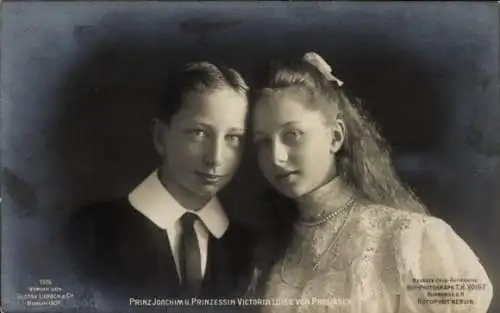 Ak Prinz Joachim von Preußen, Prinzessin Victoria Luise von Preußen