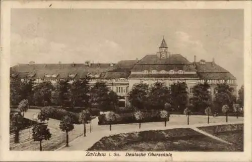 Ak Zwickau in Sachsen, Deutsche Oberschule