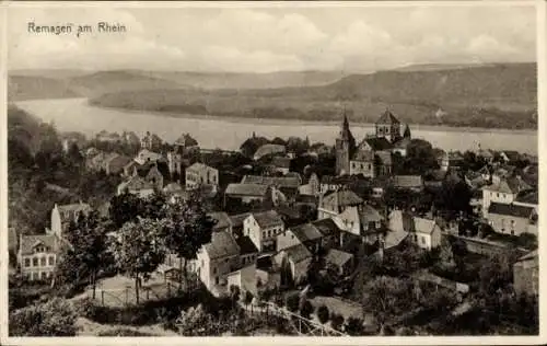 Ak Remagen am Rhein, Totalansicht