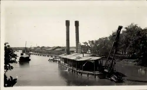 Foto Vietnam, Krannauf dem Fluss, Dorf