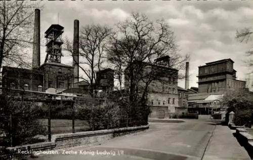 Ak Recklinghausen im Ruhrgebiet, Zeche König Ludwig I/II