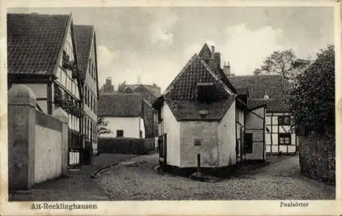 Ak Recklinghausen im Ruhrgebiet, Altstadt, Paulsörter