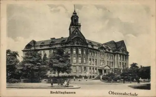 Ak Recklinghausen im Ruhrgebiet, Oberrealschule