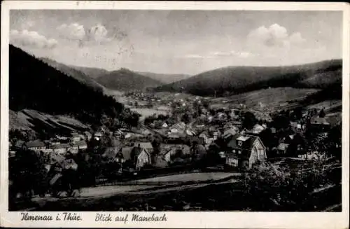 Ak Ilmenau in Thüringen, Manebach, Panorama